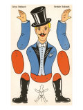 German Cut-Out Circus Barker Toy