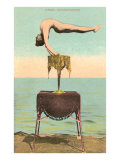 Circus Contortionist at Beach