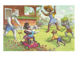 Dogs in the Yard