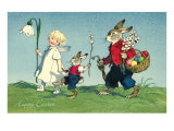 Rabbit Family with Child