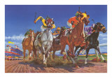 Horse Race Seen from Below