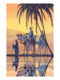 Arabs on Camels Along the Nile