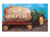 Happy Father's Day  Giant Potato with Tractor