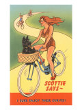 Enjoy Curves  Scottie in Bicycle Basket