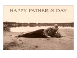 Happy Father's Day  Reading on Lake Shore