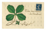 Appliqued Four-Leaf Clover