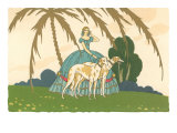 Southern Belle with Borzois