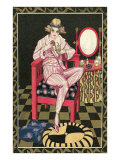 Woman with Perfume Atomizer