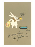 Rabbit Preparing to Bathe