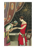 Fortune Teller Reading Flapper's Palm
