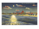 Moon over Jacksonville  Florida