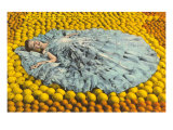 Southern Belle Lying on Oranges  Florida