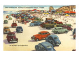 Cars on Beach  Jacksonville  Florida