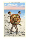 Ladies Behind Parasol  Florida