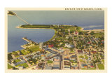 Aerial View of Sarasota  Florida