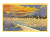 Sunset  Jacksonville Beach  Florida