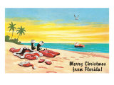 Thrown-Off Santa Suit  Merry Christmas from Florida