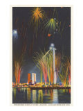 Fireworks Display  Chicago World's Fair