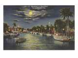 Moon over Ft Lauderdale  Florida