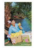 Lady with Grapefruit  Florida