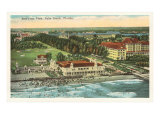 Aerial View of Palm Beach  Florida