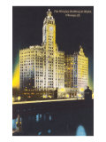 Night  Wrigley Building  Chicago  Illinois