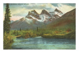 Three Sisters  Near Banff  Alberta