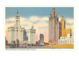 Wrigley Building and Tribune Tower  Chicago  Illinois