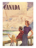 Canada Family on Bridge