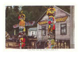 Totem Poles  Vancouver Island  British Columbia
