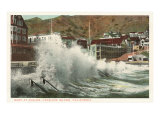 Surf at Avalon  Catalina  California