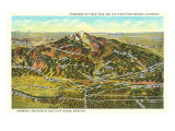 Panorama of Pike's Peak Region  Colorado