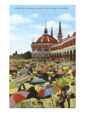 Casino and Parasols  Santa Cruz  California