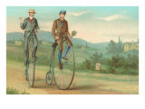 Two Men on Penny-Farthings