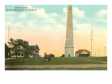 Monument and School  Groton  Connecticut