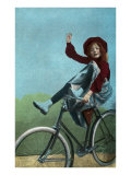 Girl Trick Riding on Bicycle