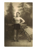 Muscular Man with Bicycle