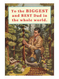 Giant Dad with Redwoods
