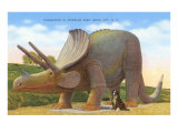 Triceratops in Dinosaur Park  South Dakota