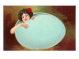 Girl Emerging from Cracked Egg