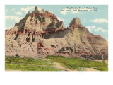 Devil's Dome  Badlands  South Dakota