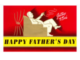 Greetings to Dad  Deco Dad in Chair