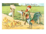 Easter Greetings  Rooster with Rifle