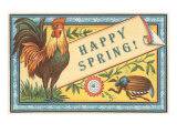 Happy Spring  Rooster and Scarab