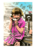French Girl with Telephone