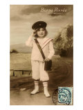 Bonne Annee  Boy in Sailor Suit