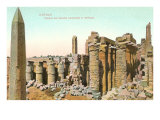 Colonnade  Obelisk  Karnak  Egypt