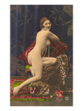Naked Woman with Pearls