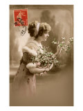 French Woman with Blossoms
