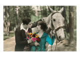 French Couple with Horse